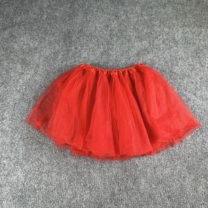Dancina Tutu Skirt Girls 8-13 Red Tulle‎ Ballet Dance Costume Halloween